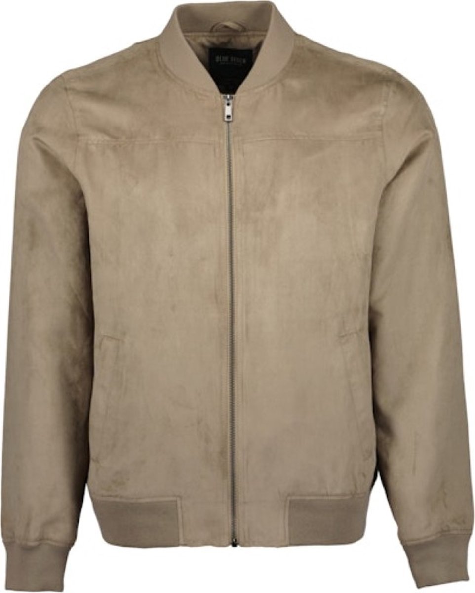 Blue Seven - heren - Jas 397047 bruin met boord maat L