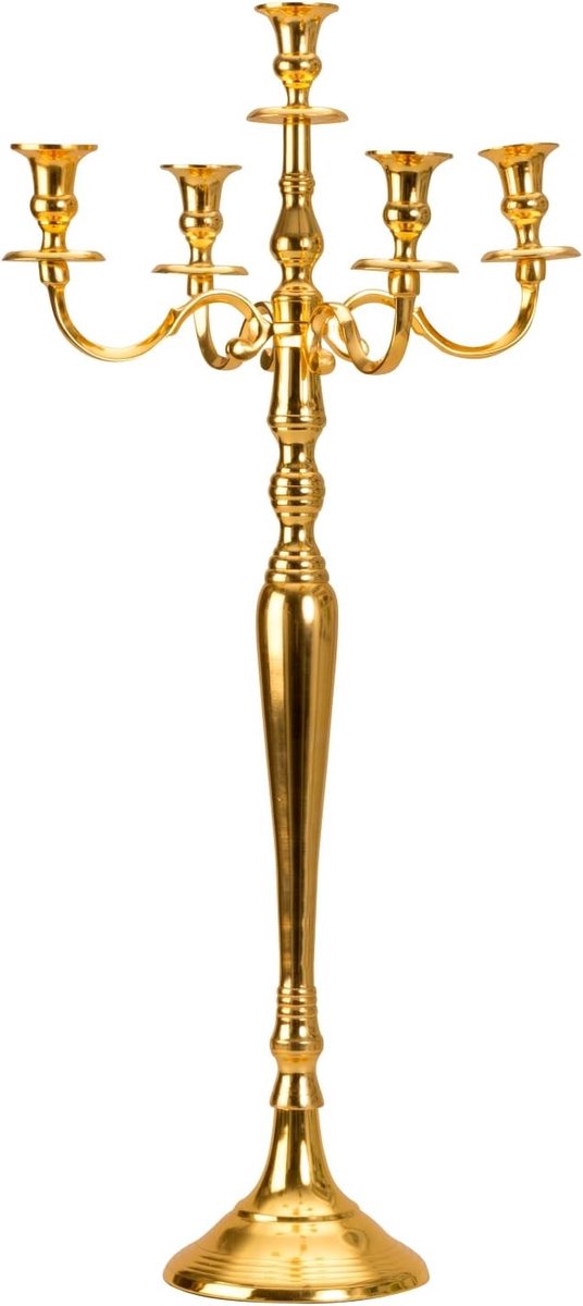 Kandelaar Metaal - 5-armige standaard - Elegante sfeer creëren - Verstelbaar in 1 3 of 5 armen