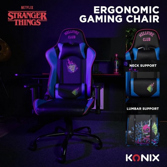 Gamestoel - Comfortabele stoel - Langdurig zitten - Verstelbare rugleuning - 205 kg - Zwart — afbeelding 5