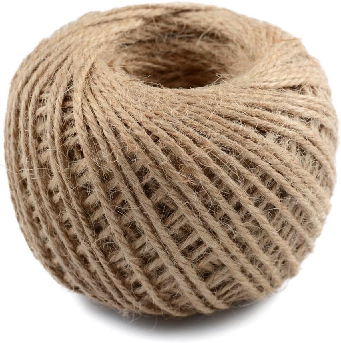 Jute Touw - Ambachtelijk Koord - Geschenken Inpakken - Natuurlijk Materiaal - 100 Meter - Bruin