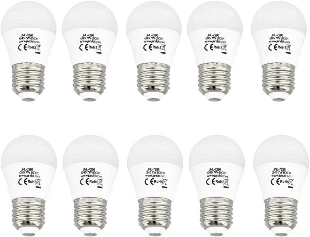 LED Lampen - Bollen - Verlichting Thuis - Energiebesparend - 10 Stuks - Koud Wit