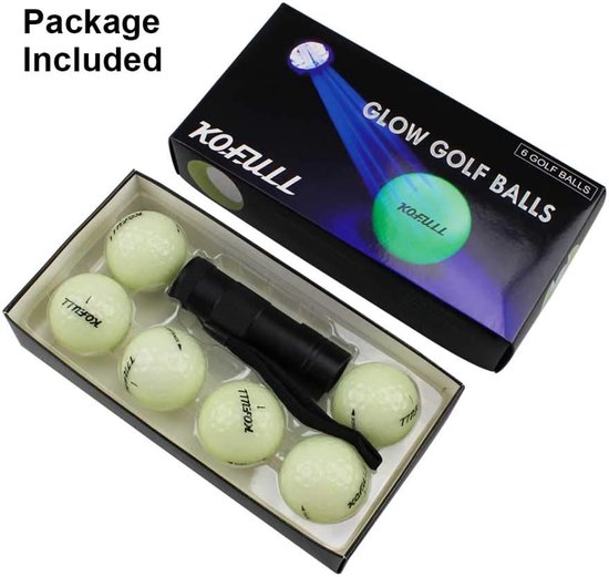 Lichtgevende Golfballen - Nacht Golf Ballen - Golfen in Donker - Automatische Lichtabsorptie - 6 Stuks - Glow In The Dark — afbeelding 5