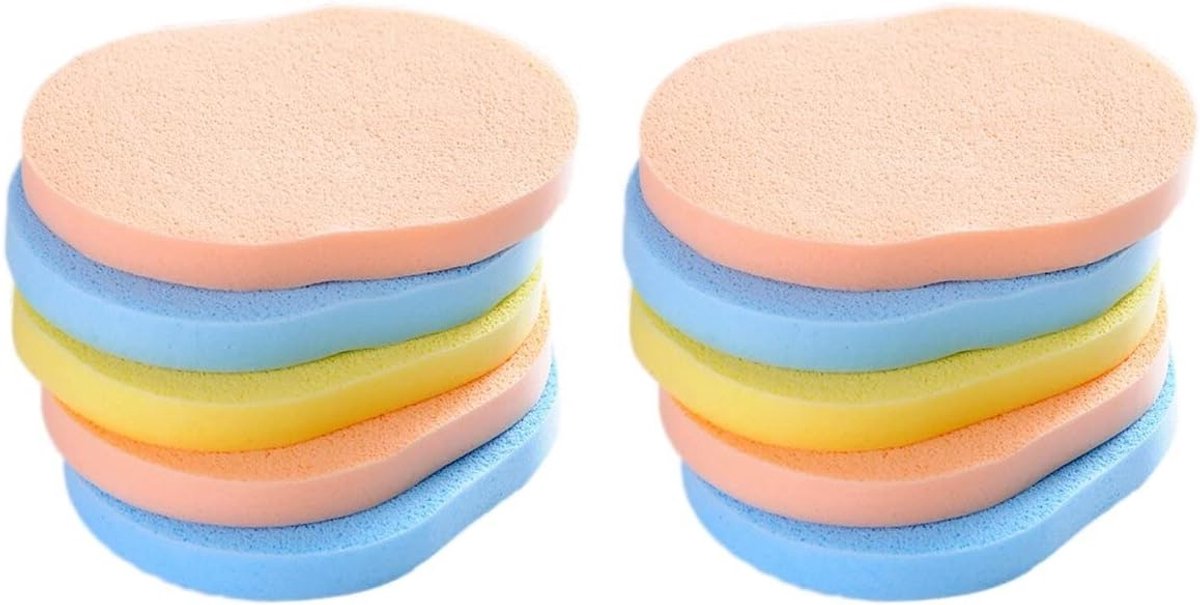Gezichtsreinigingsspons - Natuursponsjes - Huid Reinigen - Gecomprimeerd formaat - 100 stuks - Willekeurige kleur