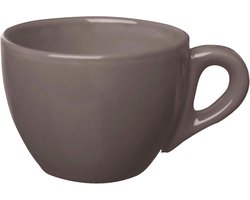 Koffiekop - Espressokop - Genieten van koffie - Zonder schotel - 70 ml - Grijs