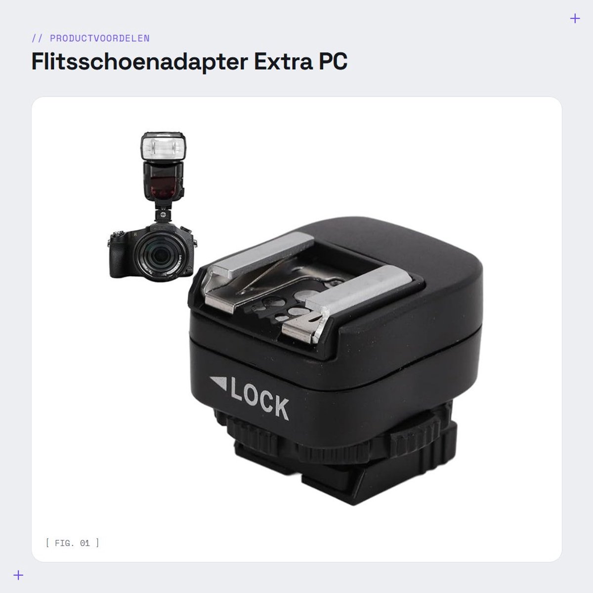 Dailygoods - Flitsschoenadapter - Extra PC Sync-aansluitpoort - Compact en gebruiksvriendelijk - Zwart - Geschikt voor Sony camera's - Ideaal voor pro...