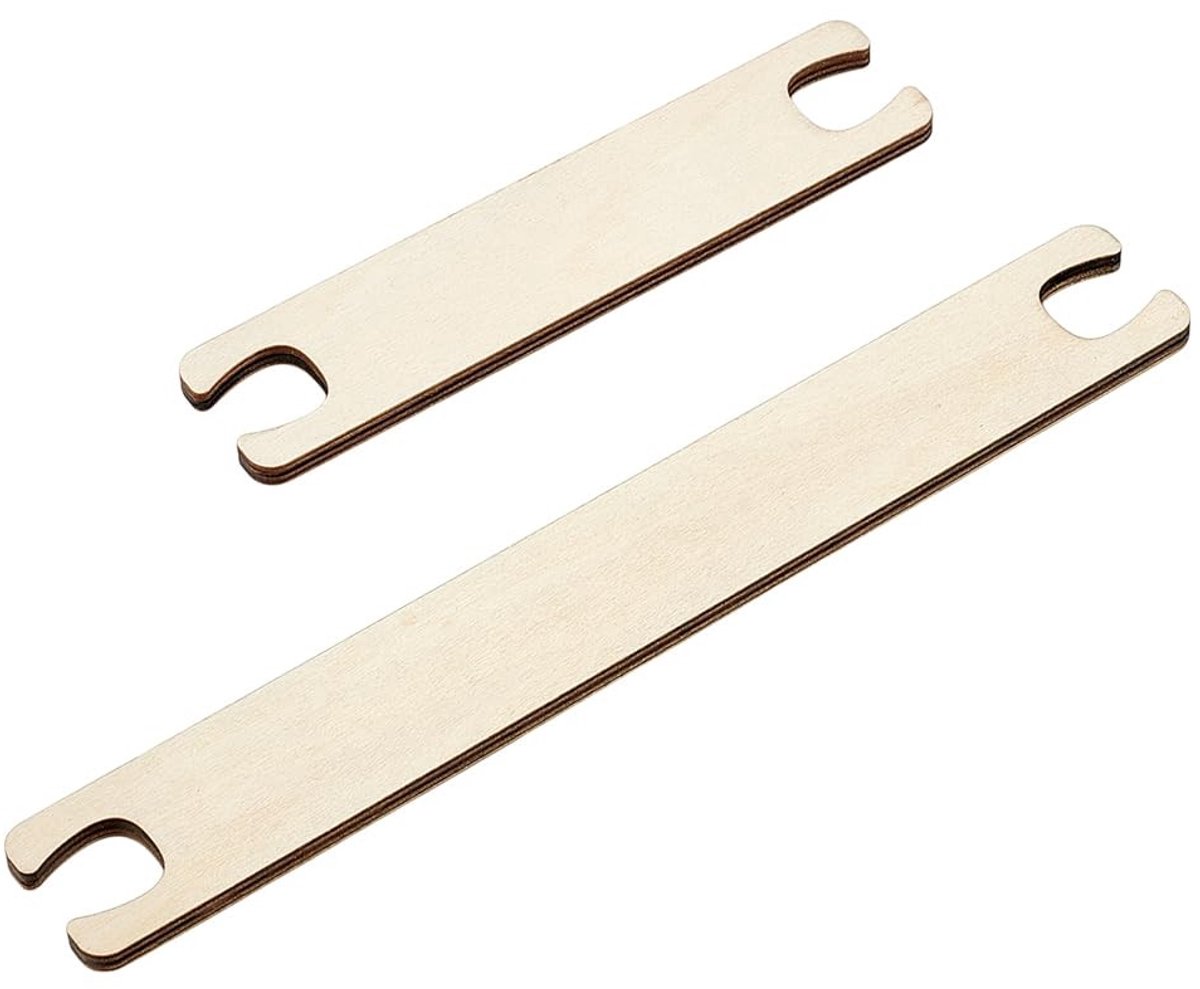Dailygoods- Weven Gereedschap 2 Stuks - Houten Weven Shuttle - Haaknaald - Weefgetouw - Breien Ambachten - Voor Trui/Sjaal