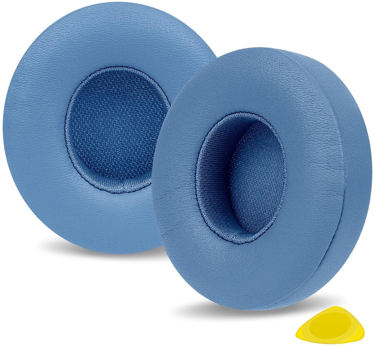 Dailygoods - Vervangende Oorkussens - Comfortabele Oorkappen - Eiwit Leer - Blauw - Geschikt voor Beats Solo 4 - Verbeter je Geluidservaring - Ideaal...