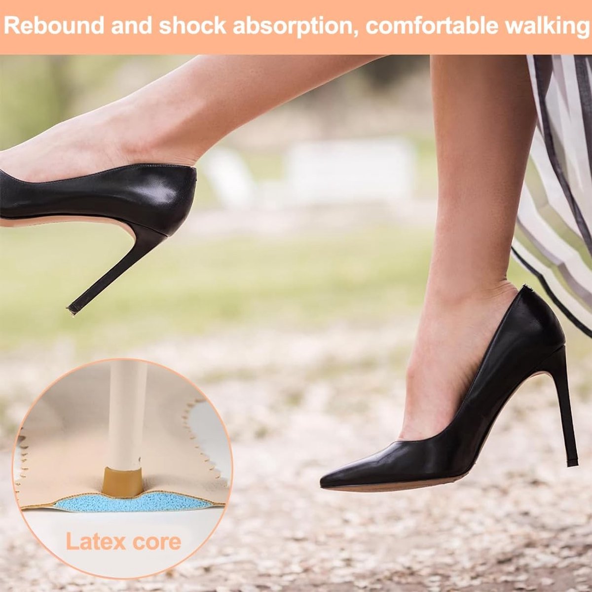 Dailygoods- Binnenzolen 2 Paar - Antislip Inlegzolen - Ademend/Zweetabsorberend - Zelfklevend voor Hoge Hakken/Sandalen - Zachte Inlegzolen - Algemeen Draagcomfort