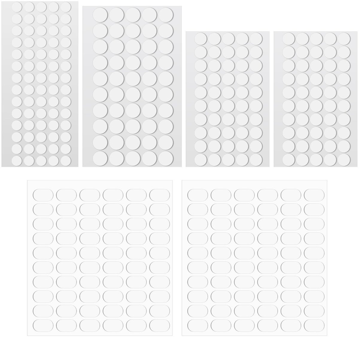 Dailygoods- Dubbelzijdige Tape Extra Sterk - 340 Stuks - Transparant - Multifunctioneel - Voor Foto's/Hobby's - Geschikt voor Wanddecoratie - Plakdoppen