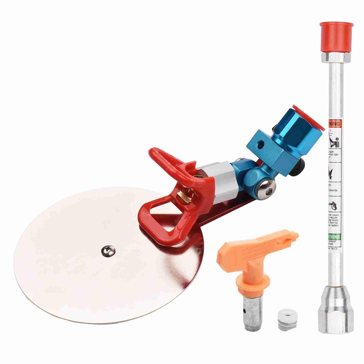 Dailygoods- Spray Gids Accessoire Tool - Universele Verfspuit Accessoire - 517 Nozzle - Stalen Vergulde Schilderranden - Compatibel met 7/8 Airless Spuitmachine - Voorkomt Verfspatten