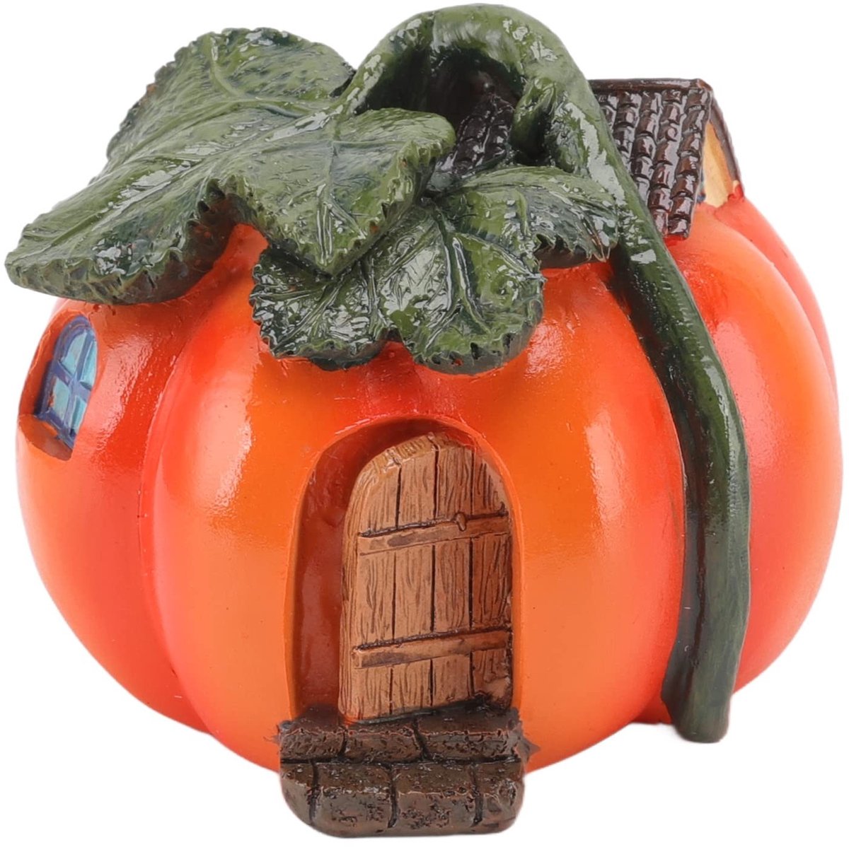 Dailygoods- Pompoenornament - Tuin Decoratie voor Buiten - Herfstpompoenbeeld - Halloween Figuren - Weerbestendig - Synthetische Hars - Tuindecoratie