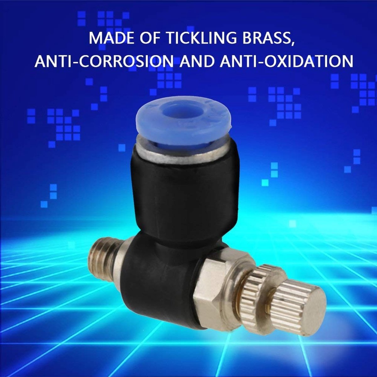 Dailygoods- Pneumatische Connector - Set van 20 - M5 Snelkoppelingen - Luchtleiding Connector - Drukbestendig - 360° Rotatie - Waterdichte afdichting - Luchtconnector