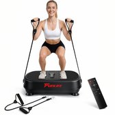 Funlife V6 Trilplaat - Vibratieplaat voor Thuis - 120 Standen - 5 Programma's - Bluetooth Muziek - Met Trainingsbanden en Afstandsbediening - Max. 120 kg