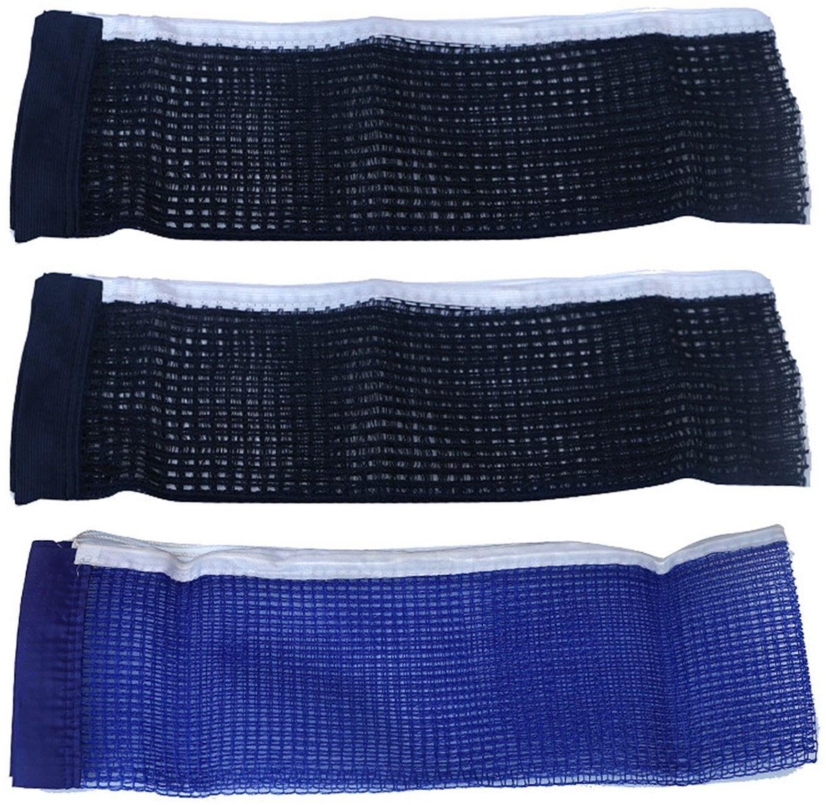 Dailygoods- Tafeltennisnet Set van 3 - Tafeltennisnetten - Robuust - Duurzaam - 180 x 15 cm - Geschikt voor vervanging