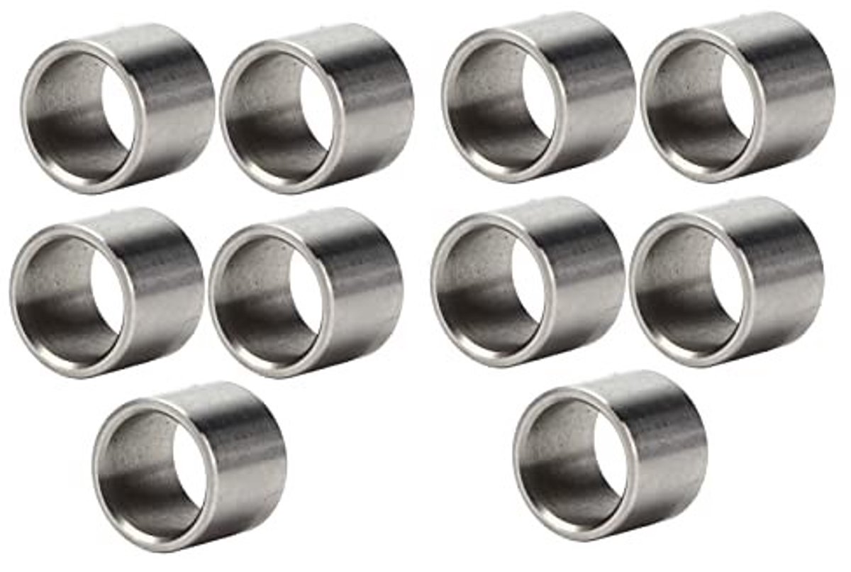Dailygoods- Spacer 10st - Roestvrij Staal - Buitendiameter 15mm - Binnendiameter 12mm - Duurzaam - Veiligheidslimietpunt - Wasmachine