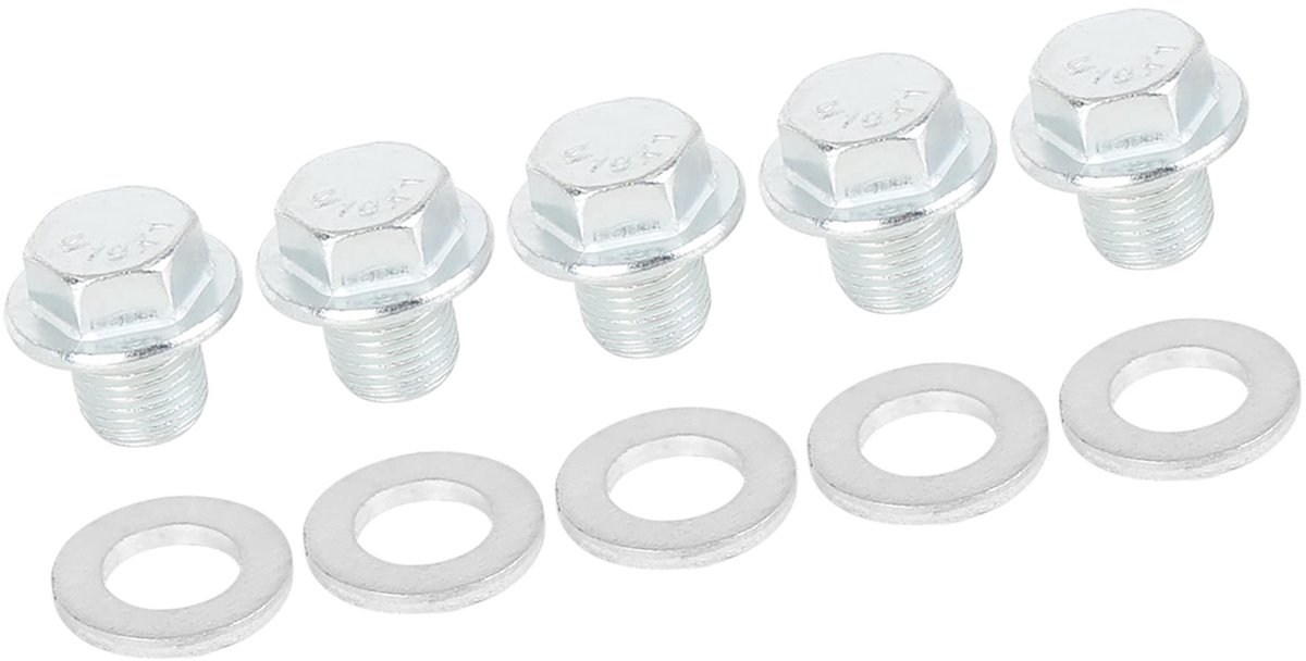 Dailygoods- Afvoerdop 5 Stuks - Afdichting - M10x1 - Auto - Motoroliekuip - Stekker - Afvoerplug