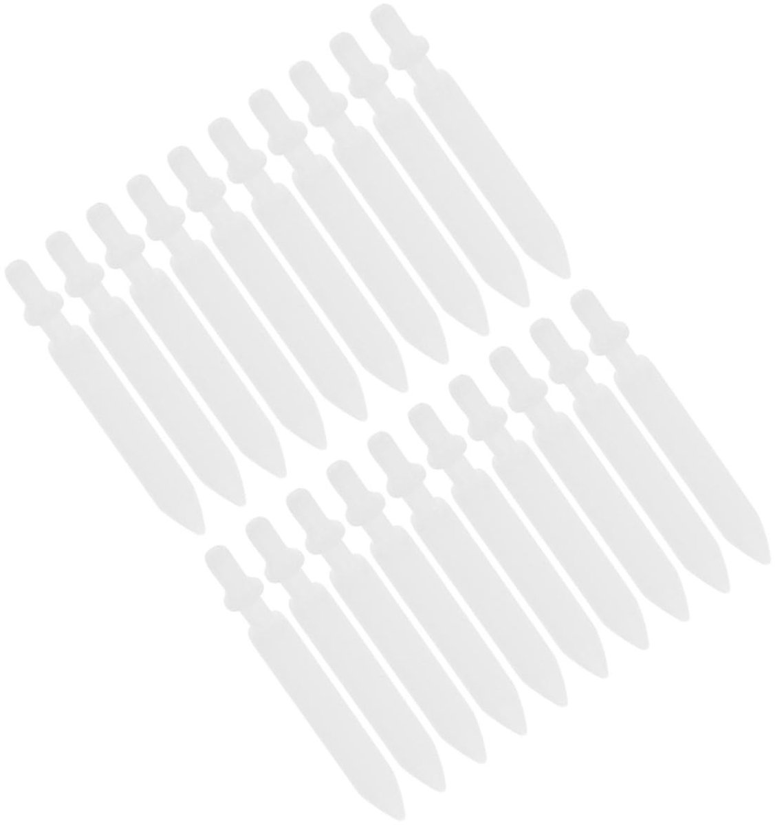 Dailygoods- Acrylmarkeerstiften 20 Stuks - Navulbare Reservepunten 0,7 mm - Nylon Kunststof Punten - Creatieve Belettering - Lichtgewicht en Draagbaar - Markeerstiften