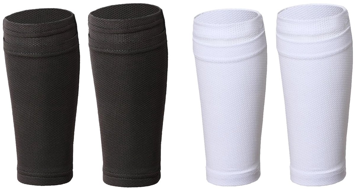 Dailygoods- Compressiesokken 2 Paar - Kuitcompressiesokken - Ondersteuning - Antislip - Ademend - Vochtabsorberend - Kuitmouwen