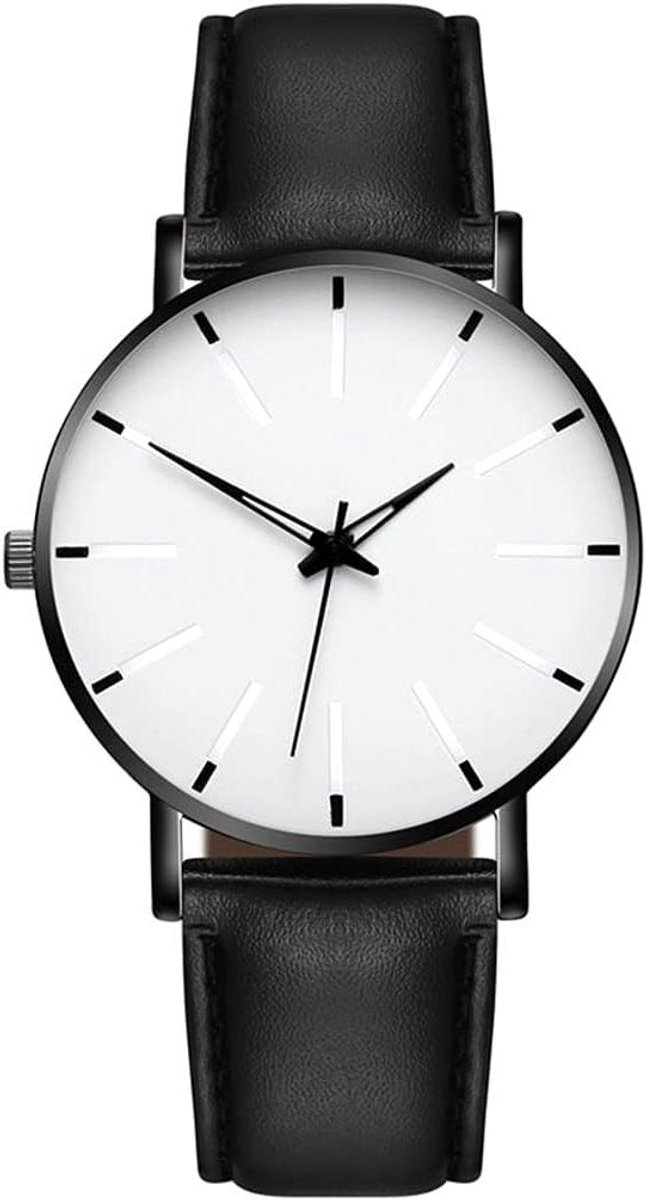 Herren Horloge - Mode Accessoire - Tijd Aflezen - Ultra Dun Design - Eenvoudig - Zwart