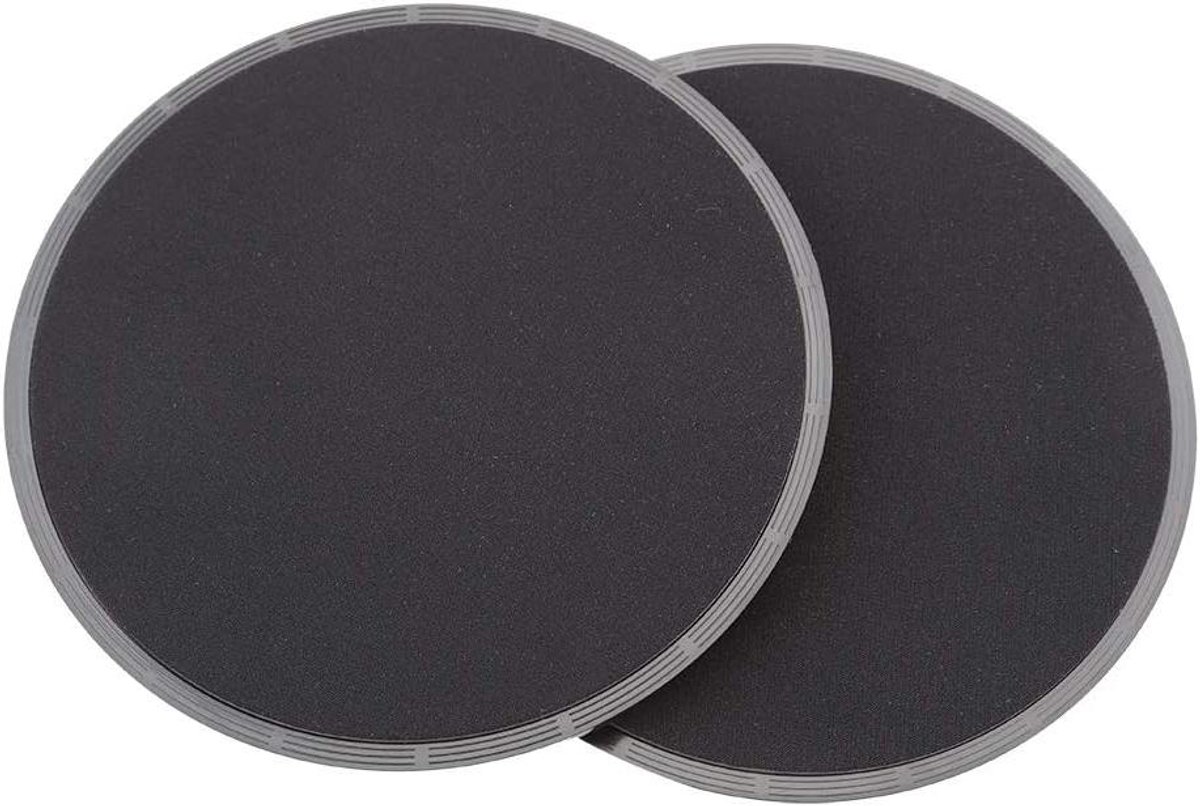Fitness Glijdiscs - Glijdende Schijven - Full Body Workout - Kernstabilisatie - 7 inch Diameter - Zwart