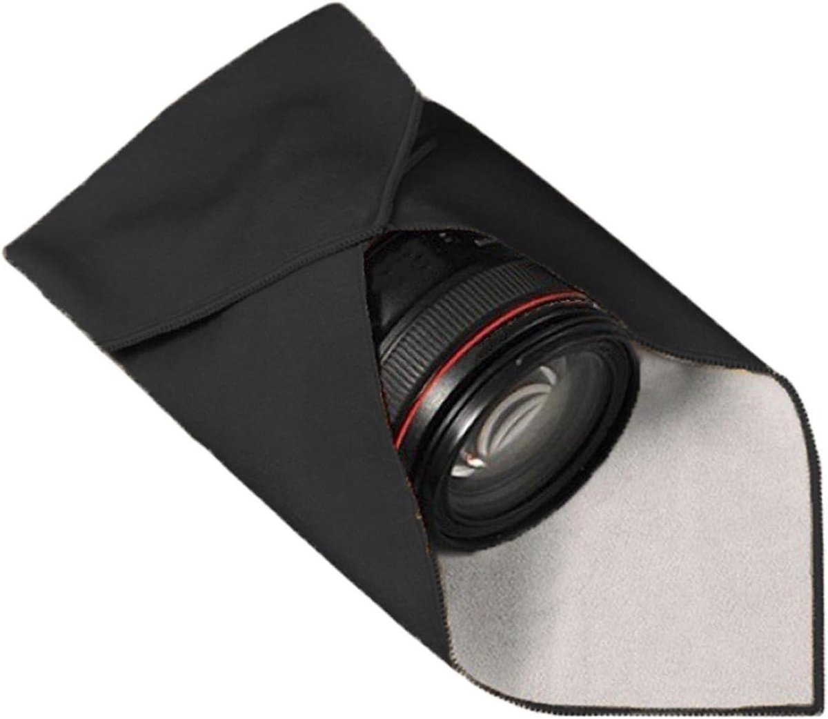 Lens Wrap - Camera Beschermhoes - Camera Beschermen - Zelfklevend Ontwerp - 35x35 cm - Zwart