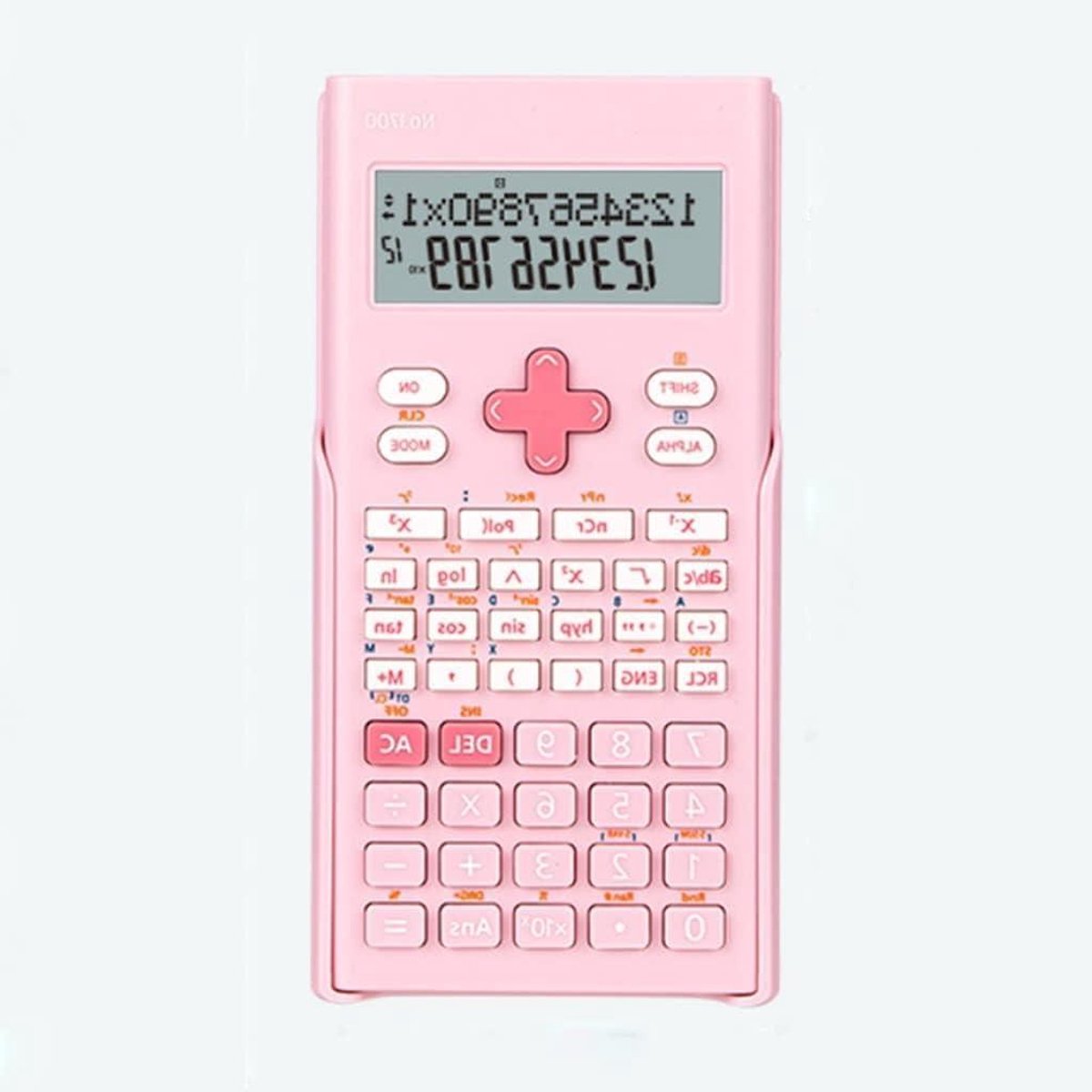 Rekenmachine Bureau - Zakrekenmachine Student - Wiskunde Berekenen - Tweeregelig LCD - 12 Cijfers - Wit