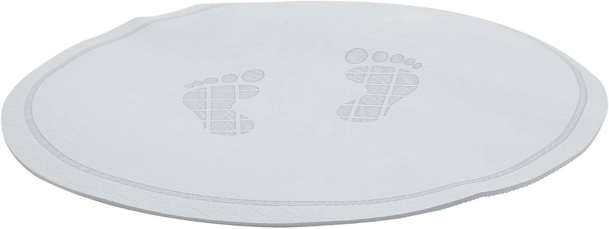 Ronde Springmat - Oefenmat Fitnesskussen - Thuis Sporten - Schokabsorberend Design - 58 x 58 cm - Blauw