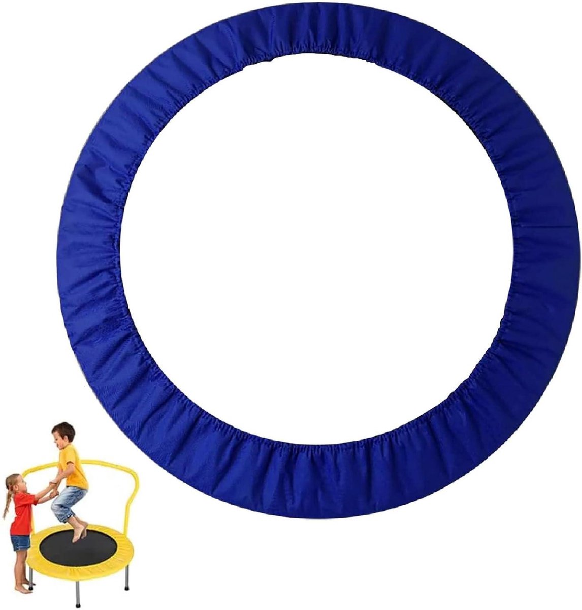 Trampoline Veiligheidskussen - Randbescherming Veerafdekking - Trampoline Gebruik - Schokabsorberend Schuim - 54 inch - Blauw