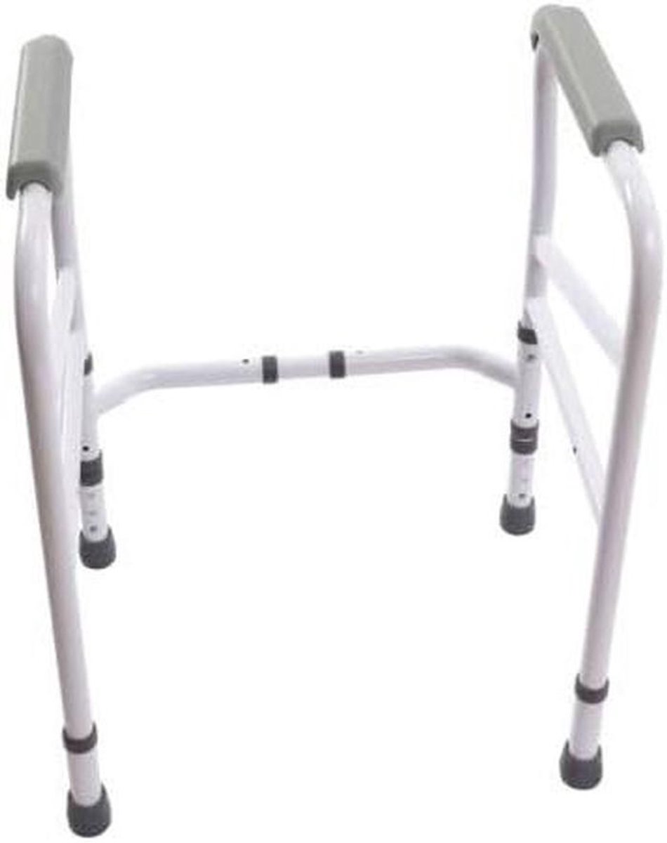 Toiletsteunframe - Opstahulp wc - Veiligheid in badkamer - In hoogte en lengte verstelbaar - Max 100 kg - Wit