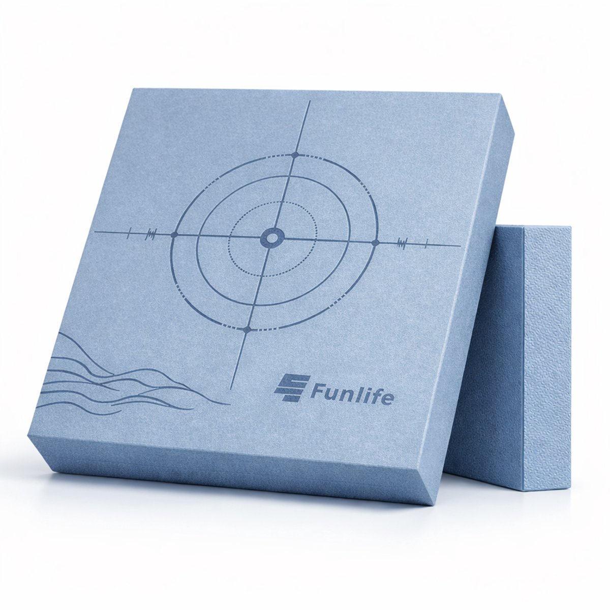 Funlife Balance Pad Blauw - Balanskussen 40 x 40 x 5 cm - Antislip Fitnessmat voor Balans, Stabiliteit, Yoga en Core Training - Tot 150 kg