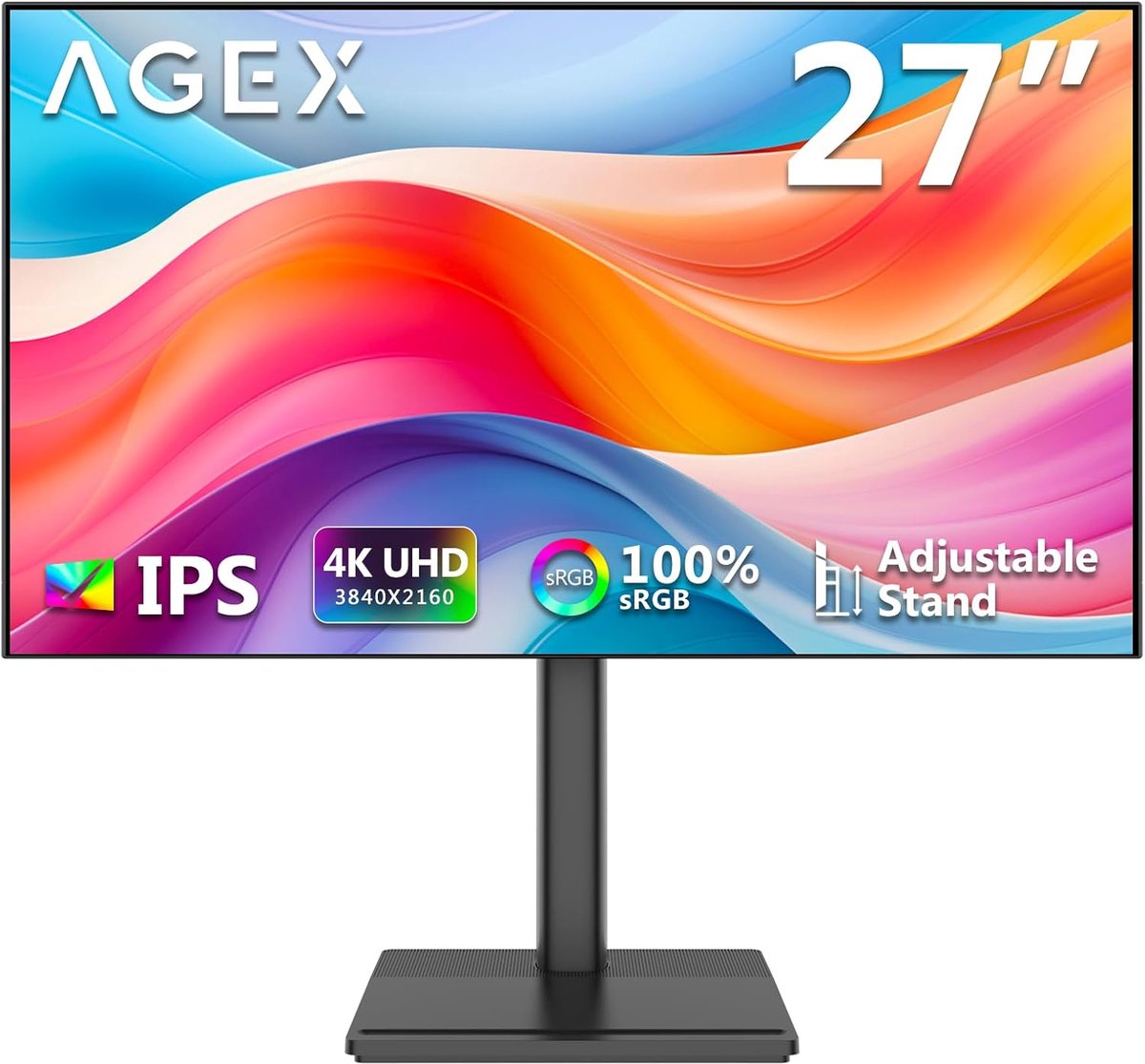 4K Monitor - Ultra HD Scherm - Professioneel Gebruik - IPS Paneel Technologie - 27 Inch - Zwart