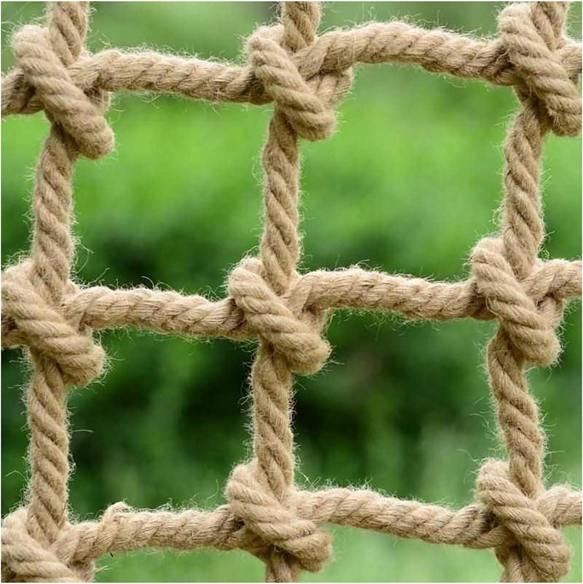 Huisdier Veiligheidsnet - Beschermend Gaas - Veilige Omgeving Creëren - Handgemaakt Geweven Net - 2x6m - Hennep Touw