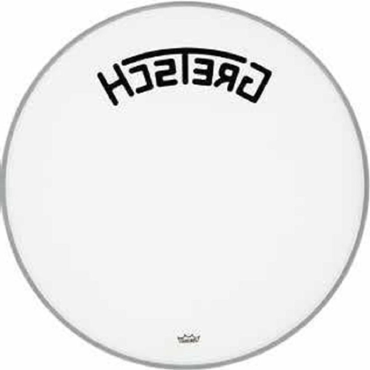 Drumvel - Bassdrum vel - Muziek maken - Wit gecoat - 24 inch - Wit