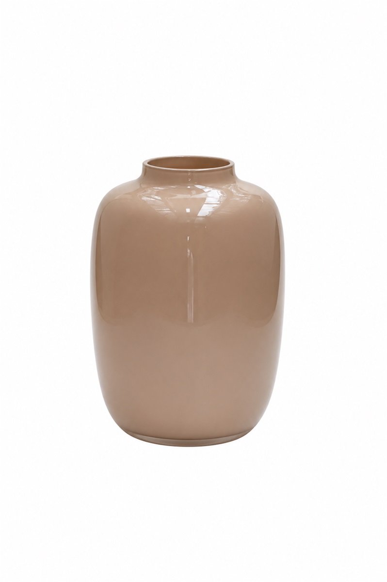 Vase The World Vaas Artic XS | Sand | Mond geblazen glas | Ø17 x H24 cm