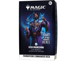 Magic: The Gathering Foundations Commander Deck - Keen Engineering | 100-Card Starter Commander Deck + Accessories