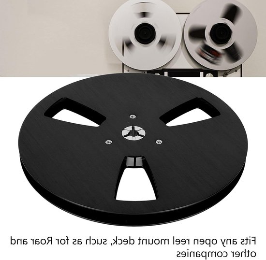 Lege 1/4 Inch Tape Reel van 7 Inch van Aluminium Legering voor Audio Opnames, Geschikt voor TEAC, 3 Gat Opening en Machine Onderdelen van Merkloos — afbeelding 2