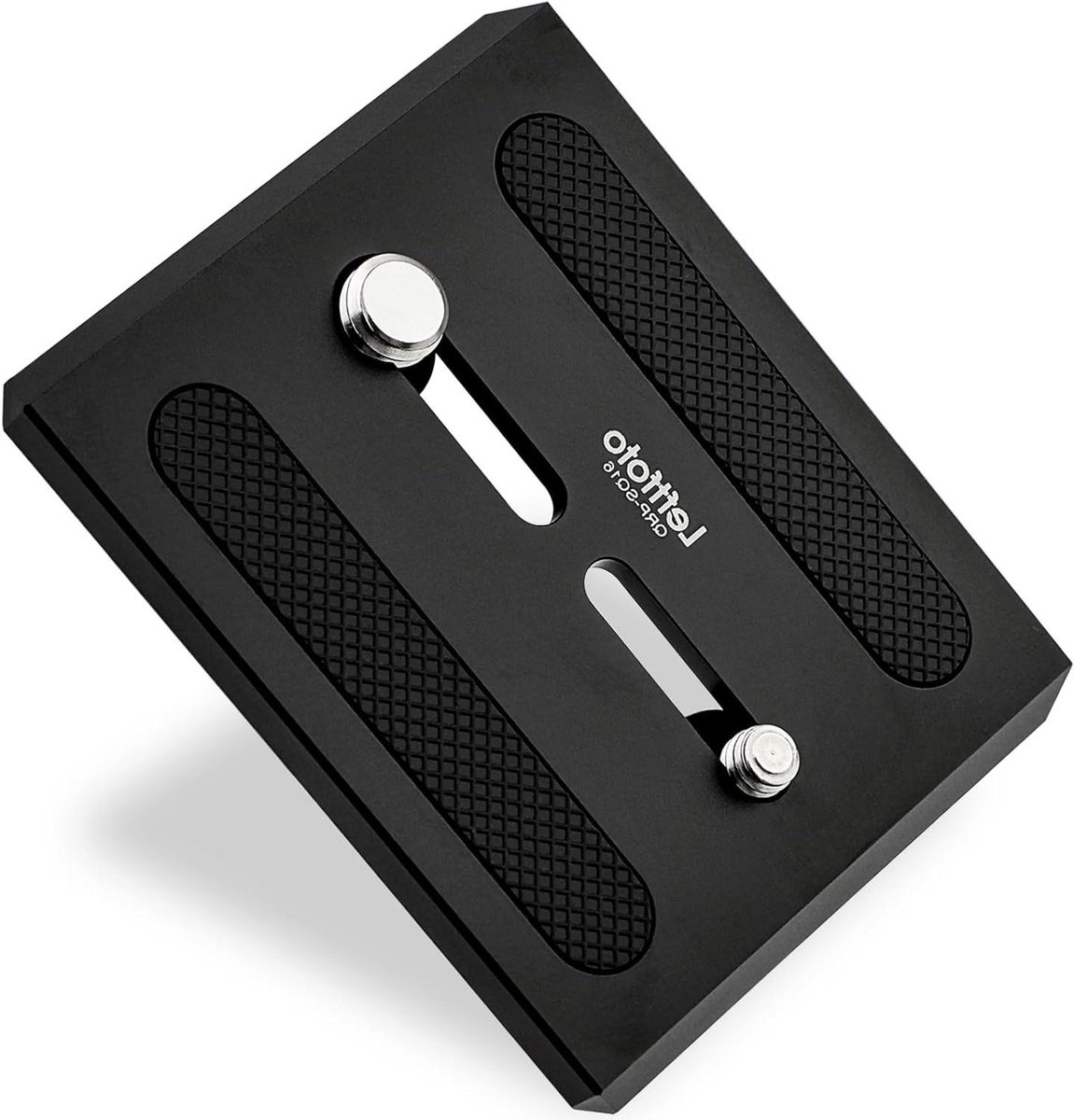 Camera Snelplaat - Statiefplaat - Stabiele Bevestiging - Dubbele Schroef - 8.6 cm - Zwart