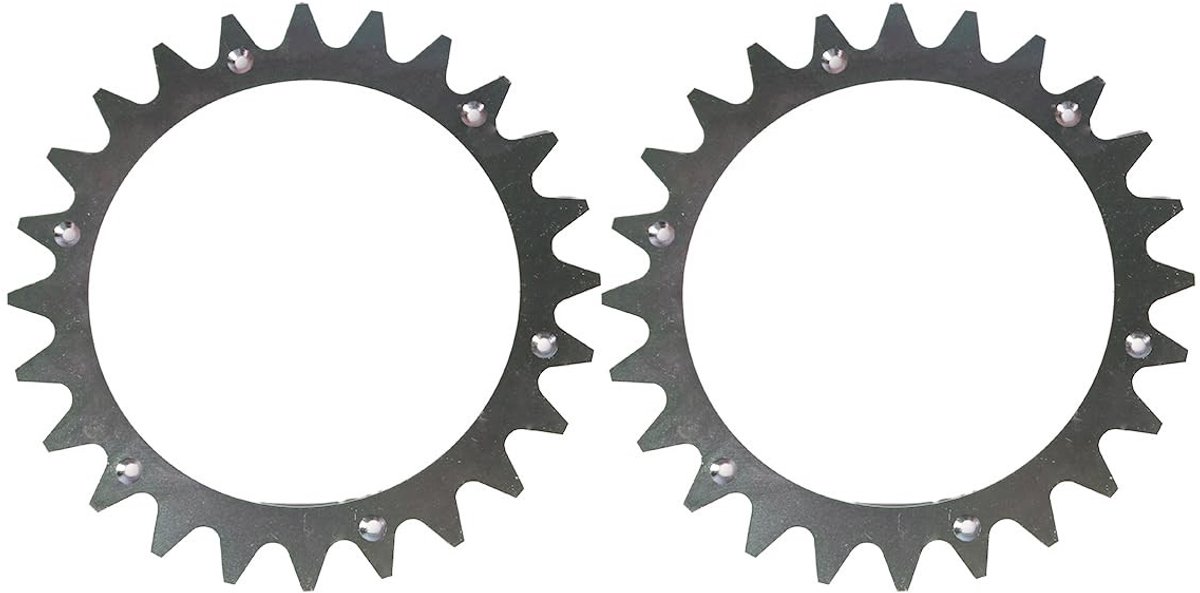 aladdien - Aandrijfwielspikes - Antislipwiel - Verbeter de tractie - Geschikt voor Worx Landroid - 2 stuks - Voor model S/M
