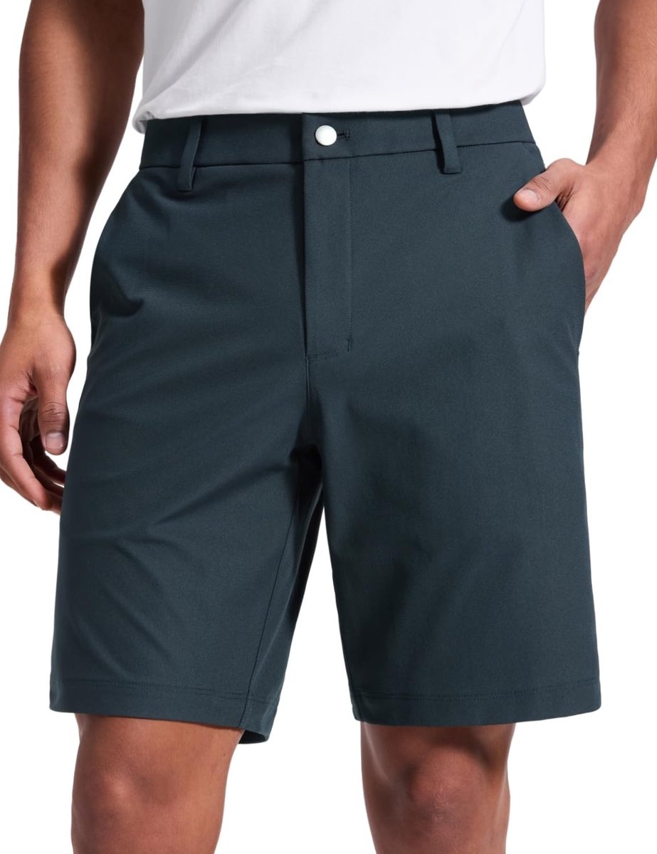 aladdien - Golfshorts - Heren All Day Comfy Golf Shorts - Lichtgewicht en ademend - 9 inch - Casual werk - Met zakken - Perfect voor golf en dagelij...