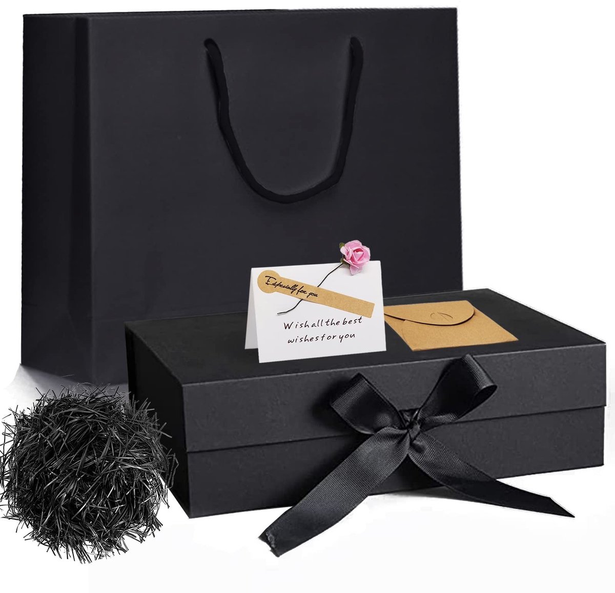 aladdien - Geschenkdoos - Cadeauverpakking - Luxe uitstraling - Papieren zak - Wenskaart - Perfect voor verjaardagen en jubileums - Inclusief cadeau...