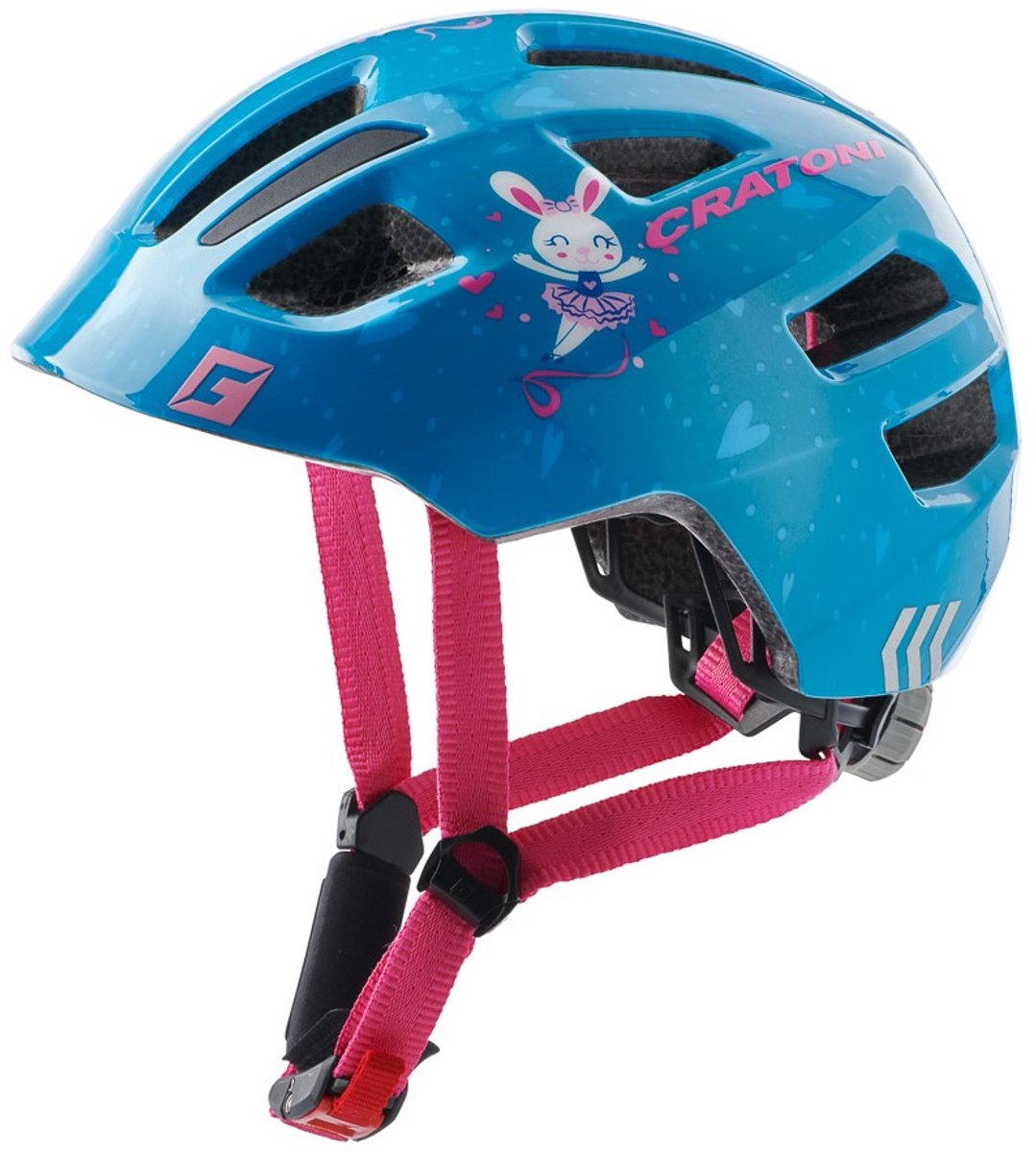 Cratoni Helm Maxster Bunny Blue Glossy S-M