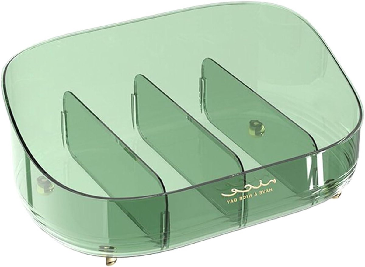 Make-up Organizer - Cosmetica Doos - Snel Make-up Vinden - Aanpasbare Indeling - Medium - Groen