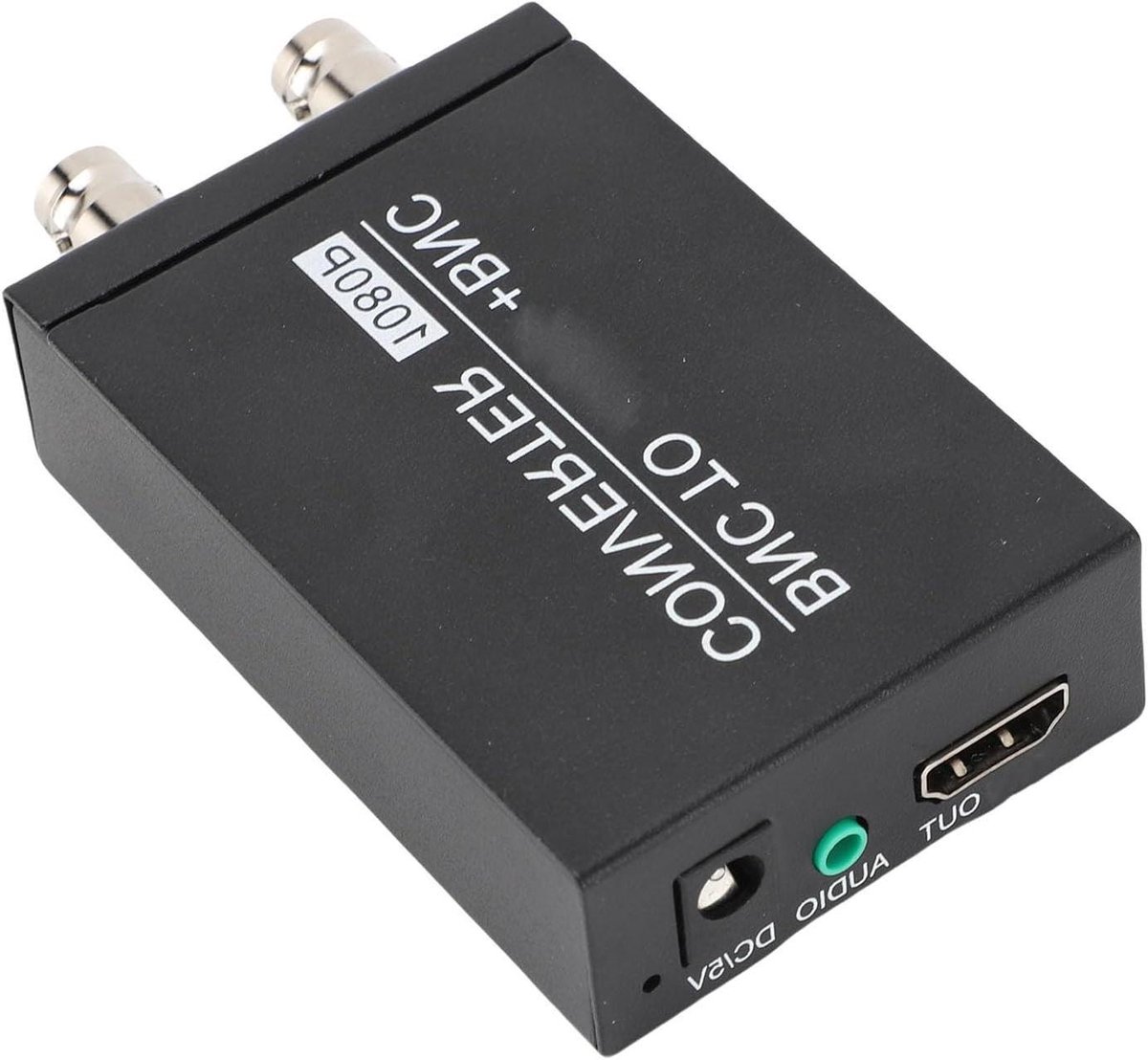 BNC naar HDMI Converter - Coax naar HDMI - Beveiligingscamera Signaal - Hoge Resolutie Conversie - 1080p - Zwart