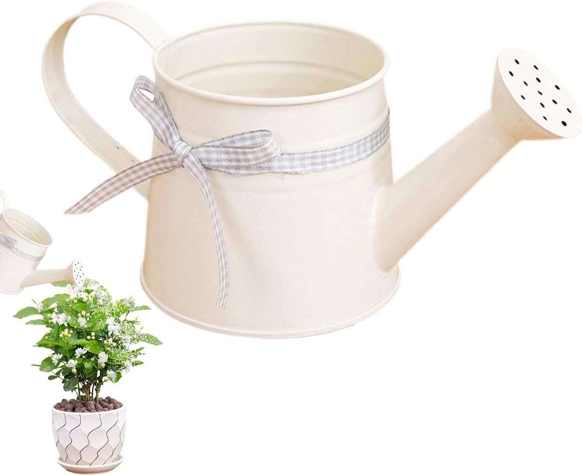 Kleine Gieter - Waterkannetje Planten - Planten Water Geven - Fijne Sproeikop - 1 Liter - Wit