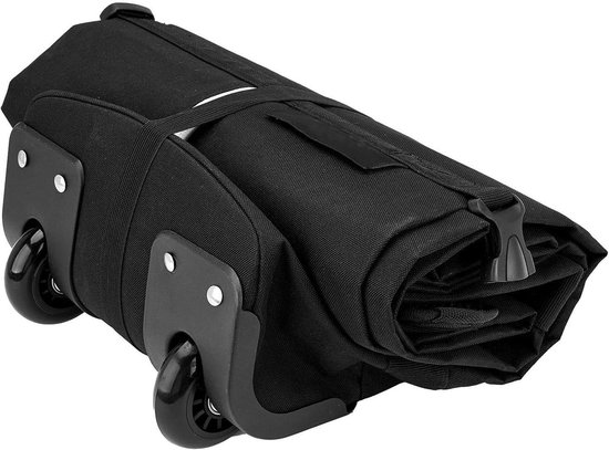 Skitassen met wielen - Snowboardtas rol - Reizen Wintersport - Verstelbare lengte - Tot 79 inch - Zwart
