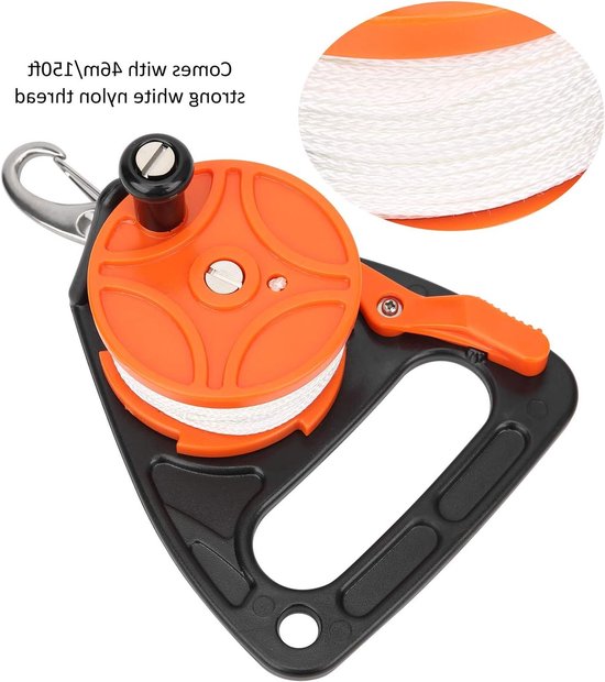 Diving Reel met 150ft Duiklijn en Handvat voor Kayakken en Snorkelen - Veelzijdig Duikaccessoire — afbeelding 5