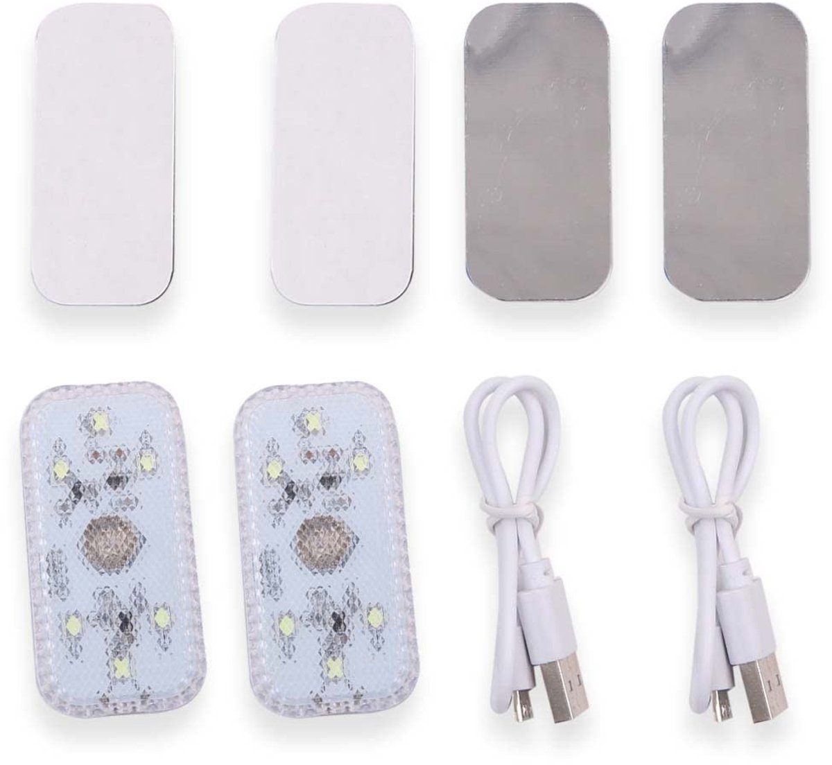SolidChoice - LED Auto Interieur Verlichting - Aanraakschakelaar - Wit - Energiezuinige Verlichting - Sfeervolle Verlichting - Geschikt voor auto-inte