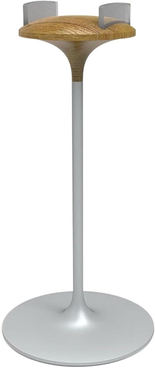 Hoofdtelefoonhouder Hout - Koptelefoonstandaard - Bureau Organisatie - Dubbel Gebogen Ontwerp - 260 mm - Natuurlijk Hout