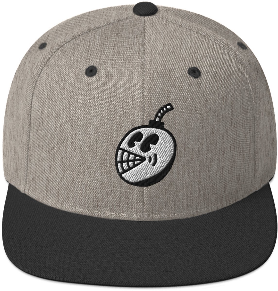Captain's Cap: Da Bomb - Snapback - Pet grijs zwart