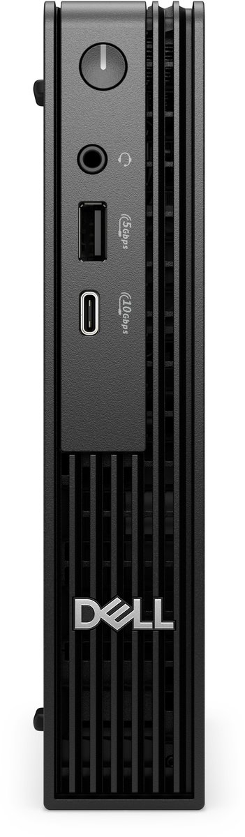 DELL Pro QCM1250 Intel® Core™ i5 i5-14500T 16 GB DDR5-SDRAM 512 GB SSD Windows 11 Pro Micro PC Mini PC Zwart